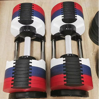 Ensemble d'haltères réglables 20 kg 32 kg pour la maison, la salle de sport, la musculation, l'entraînement, équipement de fitness, vente en gros d'usine, dropshipping