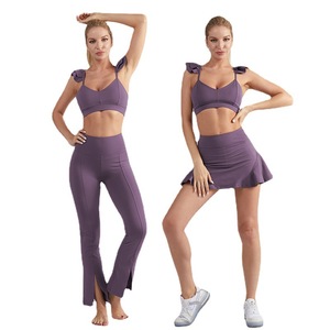 Explosion rapidement sec couleur unie vêtements d'entraînement pour femmes vêtements de yoga vêtements de fitness - Product Image 4