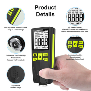 Pellicola di verniciatura per auto misuratore spessore misuratore Tester verde strumento Fe/NFe per rivestimenti Non conduttivi spessimetro - Product Image 4