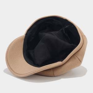 Béret pour femme automne-hiver, style newsboy, petit octogonal, chaud, 8 panneaux - Product Image 4