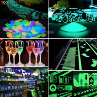 Polvo luminoso con brillo ultraalto en la oscuridad, precio de fábrica, aluminato de estroncio para señales de salida de emergencia
