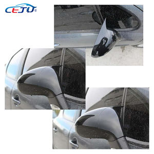 Coque de rétroviseur de voiture Noir brillant Aspect fibre de carbone Style corne Coque de rétroviseur pour <span class=keywords><strong>Peugeot</strong></span> <span class=keywords><strong>207</strong></span> - Product Image 5