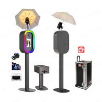 Installation rapide et portable sans outils CHIMEE, photomaton ovale pour iPad, appareil photo reflex numérique, photomaton pour mariage, fête, kiosque photo pour iPad