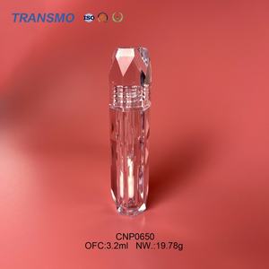 Tubes de gloss à lèvres irréguliers transparents en PETG de 3,2 ml personnalisés avec bouchon à vis pour rouge à lèvres, fard à joues, gros pinceaux, emballage cosmétique en PETG - Product Image 3