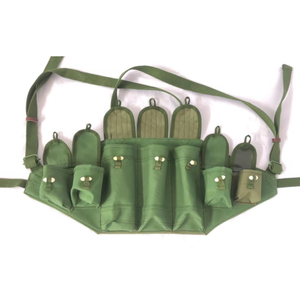 DFTV303 Classic Design <b>Camping</b> Cotton Canvas Magazine Pouch Vest Chest Rig Vintage Style <b>Tools</b> Apron - Product Image 1