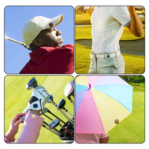 Marcador de Pelotas de Golf Magnético de Cuero Vegano YY, Accesorio de Golf Portátil, Pinza de Calibración de Pelotas de Golf Redonda y Duradera - Product Image 5
