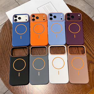 Coque de téléphone mate couleur originale lisse pour iPhone 18 17 Air 16 15 14 13 12 Pro Max, compatible charge magnétique sans fil, coque rigide en PC - Product Image 2