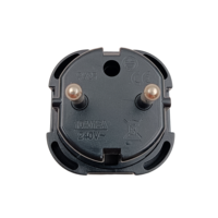 Adaptateur de voyage-UK vers EU Euro Adaptateur européen Prise blanche 2 broches