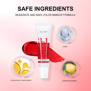 Fabrika satış <span class=keywords><strong>3</strong></span> 1 dudak tonu gözler yanaklar dudaklar göz farı ruj çok makyaj Vegan üzerinde test edilmemiştir Aninmals - Product Image 2