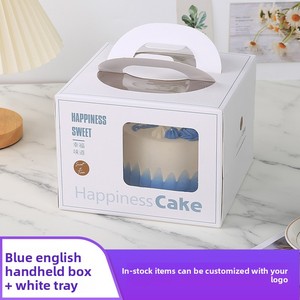 Caja de Pastel Ecológica de Papel Kraft con Asa y Tapa Transparente Grande, Impresión Offset, Embalaje Seguro para Alimentos para Bodas y Fiestas - Product Image 6