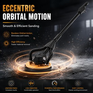 <span class=keywords><strong>Lijadora</strong></span> Eléctrica para Paneles de Yeso de 550W con Mango Telescópico, Sistema de Lijado Orbital Aleatorio para Paredes, Techos y Acabados de Superficies - Product Image 2