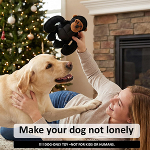 ของเล่นสุนัขแบบขายส่ง ตุ๊กตาขนนุ่มบีบมีเสียงร้องรูปกอริลลา ของเล่นสัตว์เลี้ยงแบบแข็งแรงทนทาน ช่วยให้สัตว์เลี้ยงไม่เบื่อ ผู้ผลิตและจำหน่ายจากโรงงาน OEM - Product Image 4