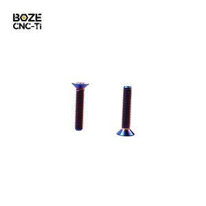 Vis Torx à tête fraisée en titane finition PVD Classe 10, M6 M8, pour carénage de moto, finition arc-en-ciel, directement de l'usine <span class=keywords><strong>BOZE</strong></span> - Product Image 4