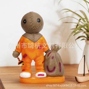 Figura de Sam de Trick R Treat, Hombre Calabaza, Tamaño Grande, Resinas Sintéticas, Decoración de Interiores, Muñeco de Regalo - Product Image 3