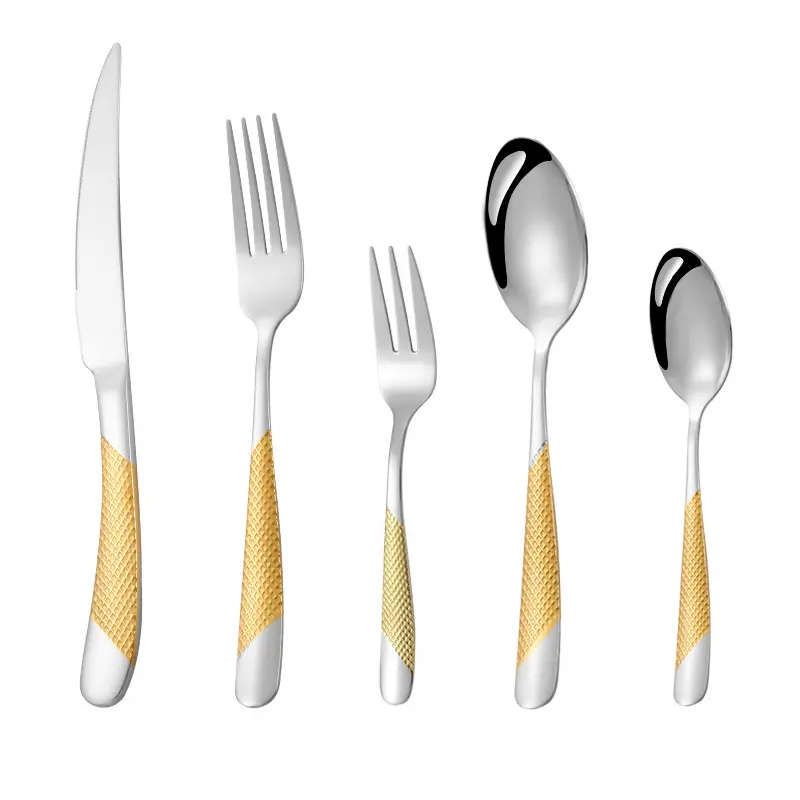 Modern Cutlery Durable Stainless Steel Flatware Knives Forks Spoons Cutlery Set