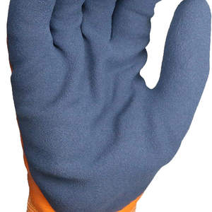 Guantes de trabajo de seguridad cálidos antideslizantes texturizados con forro interior recubierto de látex naranja USA Direct - Product Image 6
