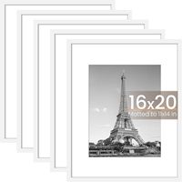 Cadre photo noir et blanc 16x20 pouces, avec passe-partout 11x14 ou sans passe-partout 16x20, ensembles de cadres muraux pour affiches de galerie pour la décoration intérieure