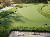 Gazon artificiel de golf de qualité supérieure, tapis synthétique pour putting green, pour terrains de golf extérieurs et intérieurs, mini-golf et terrains d'entraînement.