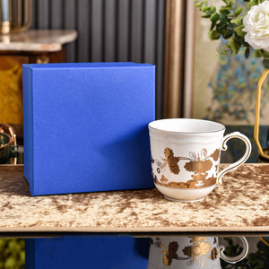 Juego de Vajilla de Porcelana Floral en Oro Blanco, Decoración de Mesa, Plato, Taza, Jarrón, Colección de Regalo para el Hogar y Bodas - Product Image 5
