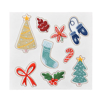Patchs brodés autocollants de Noël à motifs de dessins animés, patchs décoratifs pour la réparation de vêtements, patchs brodés personnalisés en gros