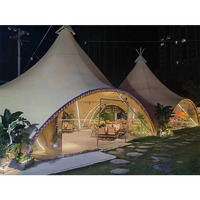 2024 yunshang extérieur luxe verre hôtel Glamping Safari tente avec salle de bain pour Eco Resort Tented Lodge