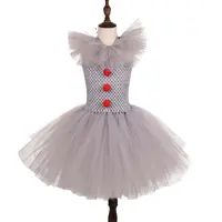 סגנון חדש באיכות גבוהה ילדים ג 'וקר קוספליי שמלת ליצן ליל כל הקדושים תלבושות עבור בנות