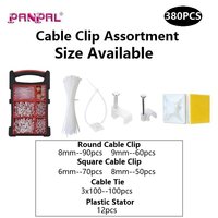 Stator en plastique personnalisable pour serre-câbles, clips de câbles ronds et carrés pour la fixation des câbles