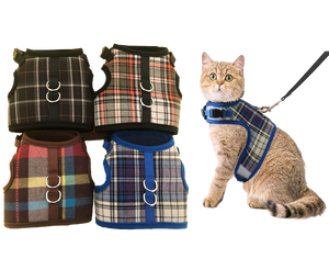 طوق من البوليستر للكلب والقط قابل للتعديل قابل للتنفس متعدد الألوان من المصنع متعدد الألوان مع مقود من البوليستر جميع الفصول - Product Image 1