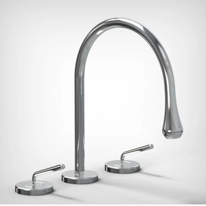 Đôi xử lý Brushed vàng solid brass Vòi Nước Nhà Bếp - Product Image 5