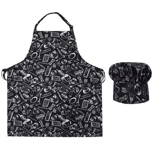 Delantal de camarero de Chef a rayas de media longitud ajustable, delantal de cocina para adultos con 2 bolsillos para limpieza de hoteles y restaurantes - Product Image 3