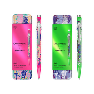 <span class=keywords><strong>CARAN</strong></span> <span class=keywords><strong>D</strong></span>'<span class=keywords><strong>ACHE</strong></span> 849 Germanier Limited Set Stylo à bille à encre huileuse 0,5 mm et Crayon mécanique Coffret cadeau pour étudiants et usage professionnel - Product Image 1
