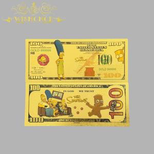 ชุดสะสมธนบัตรพลาสติกพิมพ์ลายการ์ตูนซิมป์สัน ฉบับพิเศษปี 2026  ประดับด้วยฟอยล์ทอง - Product Image 3