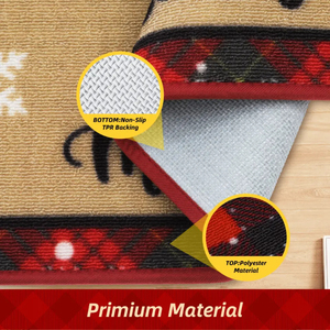 <span class=keywords><strong>Tapis</strong></span> et carpettes <span class=keywords><strong>de</strong></span> sol modernes, résistants à la saleté, pour la maison et la <span class=keywords><strong>cuisine</strong></span>, décorations <span class=keywords><strong>de</strong></span> Noël, lavables, antidérapants, lot <span class=keywords><strong>de</strong></span> 2 - Product Image 2