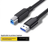 Câble d'imprimante USB 3.0 en gros, connecteurs A/B à tête carrée en cuivre pur pour transfert de données ordinateur et ordinateur portable, modèle W-U351