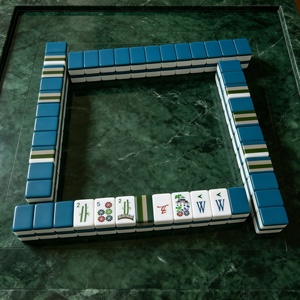 2026 Classique Personnalisé Style Moderne 160 Pièces Tuiles de Mahjong Américaines Nacrées Luxe 4 Couches Artwork de Mahjong Américain - Product Image 1