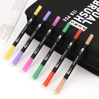 168 couleurs pointe pinceau marqueurs à alcool écologiques croquis marqueurs art marqueur stylo pour peinture coloriage dessin