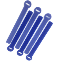 Attaches de câblage auto-adhésives personnalisées avec logo imprimé, écologiques, en polyester/nylon, avec fermeture auto-agrippante pour accessoires de câblage