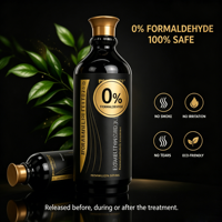 Traitement lissant pour cheveux à la kératine, anti-frisottis, système de réparation, collagène, protéines, huile d'argan, sans formaldéhyde