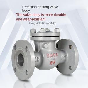 Vanne de retenue à bride oscillante en acier moulé électrique H44h, haute pression, vapeur, gaz naturel, <span class=keywords><strong>DN</strong></span> 65 <span class=keywords><strong>100</strong></span>, fabriqué en Chine - Product Image 1