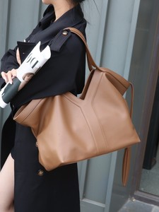 Bolso Tote de Cuero Genuino con Patrón de Gran Capacidad de Lujo para Mujer, Bolso Retro de Hombro, Bolso Tote de Cuero - Product Image 3