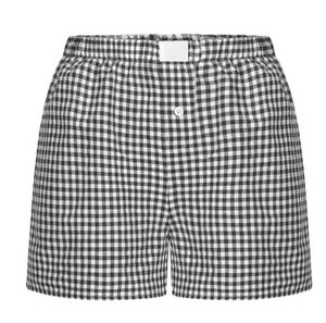 Pantalones Cortos Casuales de Verano 2026 para Mujer, Delgados, Cómodos, Transpirables, Holgados y a Cuadros - Product Image 2