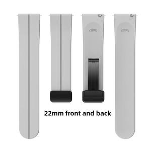 Bracelet de montre en silicone en gros pour Samsung Huawei et bracelet de montre universel 20mm 22mm avec boucle magnétique pliable - Product Image 4