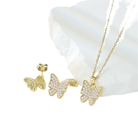 Femmes de luxe Vintage 18K plaqué or cuivre Panda collier boucles d'oreilles ensemble perle bijoux de mode en gros