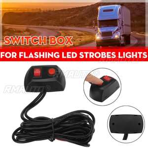 Auto Truck Strobe Light Swithc Box 12V 24V Work Light Bar On/Off <b>Switch</b> Flashing LED Lightbar Beacons <b>Lamp</b> <b>Switch</b> - Product Image 1