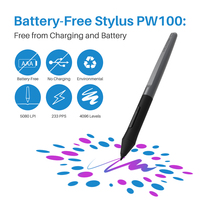 Tablette graphique portable Huion, tablette graphique interactive professionnelle avec stylet numérique pour le dessin