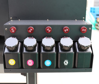 Printer Inkjet UV LED Format Lebar Skycolor H1-UV RTR 1.8m Tinta Putih 6 Kaki