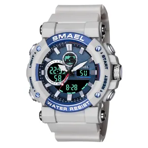 الترويجية أرخص الجملة SMAEL 8048 أفضل الأزياء الكلاسيكية الرياضية relogio ساعة رقمية es للرجال الملونة ساعة رقمية
