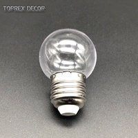 Stock disponible – Ampoule G40 blanc chaud haute luminosité 2W avec douille E27 en verre, AC 85-165V, pour intérieur et extérieur