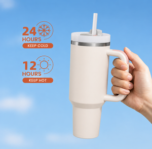 Tairflask Nouveau Design 2026 Gobelet de Noël 40oz <span class=keywords><strong>avec</strong></span> poignée et <span class=keywords><strong>paille</strong></span> en acier inoxydable 304, <span class=keywords><strong>Mug</strong></span> de voyage pour l'extérieur, Maintient au chaud 12-24h - Product Image 4