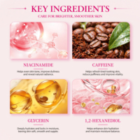 Gel Douche Éclaircissant à la Niacinamide et Vitamine C, Contrôle du Sébum, Parfum Longue Durée, Hydratant, Pour Tous Types de Peau